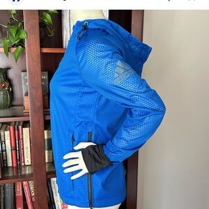 Adidas Women’s Training Climastrom Full Zip Jacket Blue M